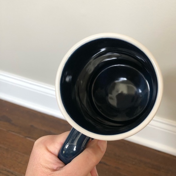 Rae Dunn Father’s Day “Dad’s Beer” Navy Blue/White Large Beer Mug - NWOT! - Picture 3 of 9